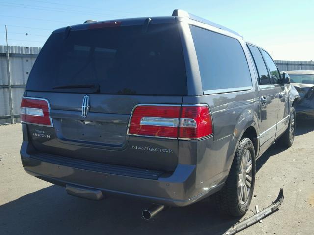 5LMJJ3H52DEL08744 - 2013 LINCOLN NAVIGATOR GRAY photo 4