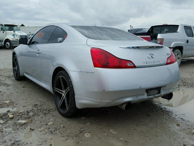 JN1CV6EL5BM264379 - 2011 INFINITI G37 SILVER photo 3