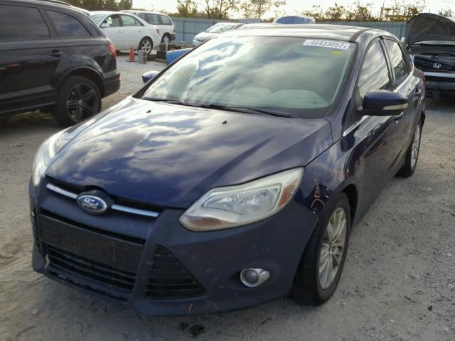 1FAHP3H27CL155837 - 2012 FORD FOCUS SEL BLUE photo 1