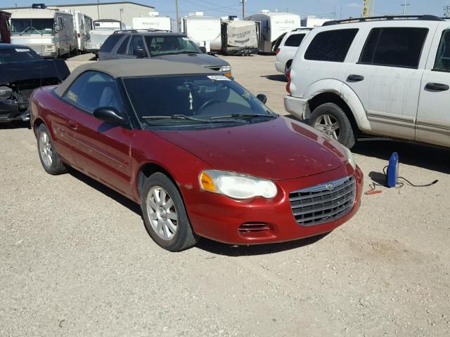 1C3EL75R44N315605 - 2004 CHRYSLER SEBRING GT RED photo 1