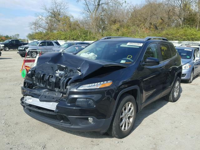 1C4PJMCS5GW251930 - 2016 JEEP CHEROKEE BLACK photo 2