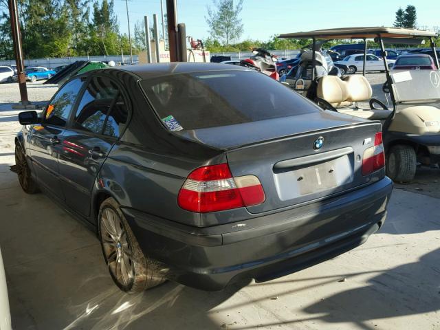 WBAEV33403KL60138 - 2003 BMW 325 I CHARCOAL photo 3