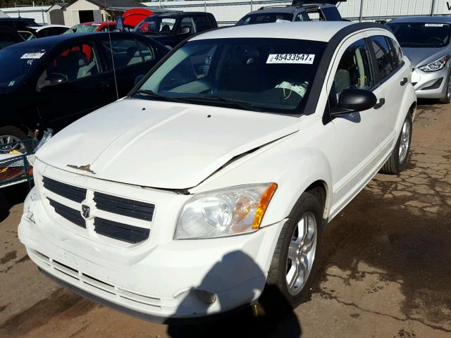 1B3HB48B97D533687 - 2007 DODGE CALIBER SX WHITE photo 2