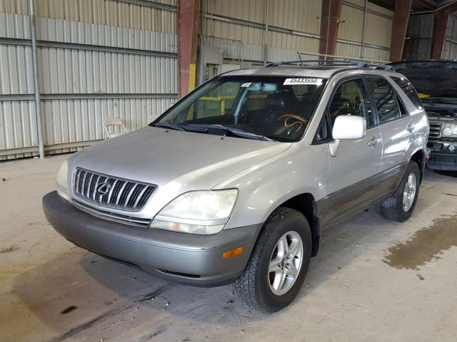 JTJGF10U120149989 - 2002 LEXUS RX 300 SILVER photo 2