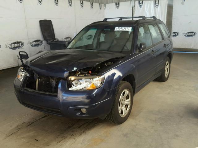 JF1SG636X6H746365 - 2006 SUBARU FORESTER BLUE photo 2