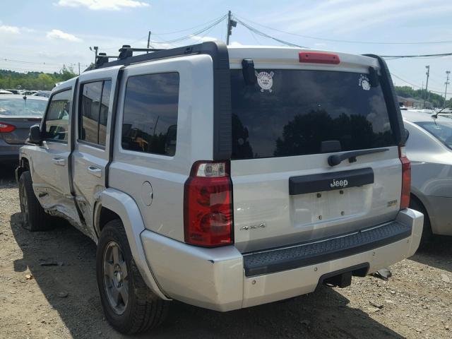 1J8HG48P97C653614 - 2007 JEEP COMMANDER SILVER photo 3