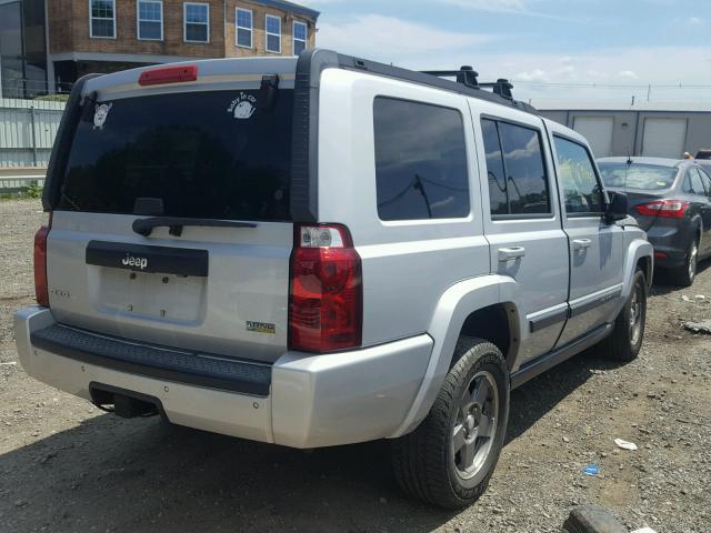1J8HG48P97C653614 - 2007 JEEP COMMANDER SILVER photo 4
