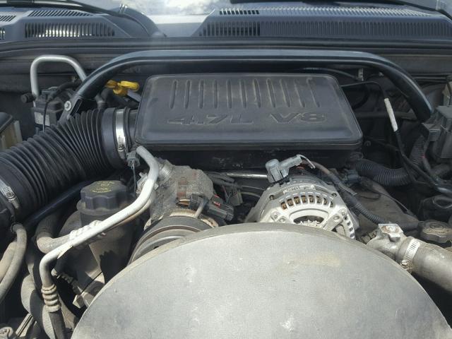 1J8HG48P97C653614 - 2007 JEEP COMMANDER SILVER photo 7