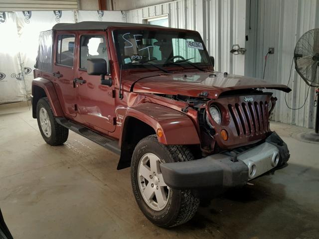 1J4BA5H12AL188532 - 2010 JEEP WRANGLER U BURGUNDY photo 1