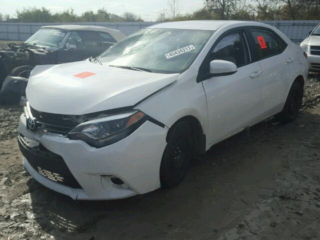 2T1BURHE0FC458119 - 2015 TOYOTA COROLLA L WHITE photo 2