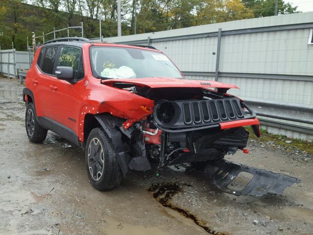 ZACCJBCTXGPE06416 - 2016 JEEP RENEGADE T RED photo 1