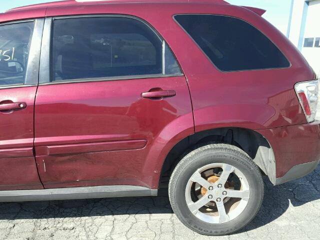 2CNDL63F276088154 - 2007 CHEVROLET EQUINOX LT MAROON photo 9