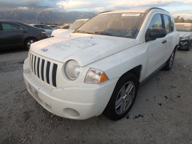 1J8FT47088D691886 - 2008 JEEP COMPASS SP WHITE photo 2