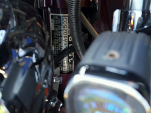 1HFSC1800KA402503 - 1989 HONDA VT1100 C PURPLE photo 10