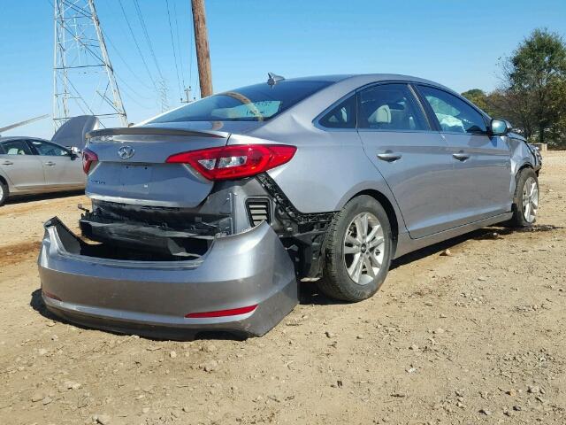 5NPE24AF5GH405441 - 2016 HYUNDAI SONATA SE SILVER photo 4