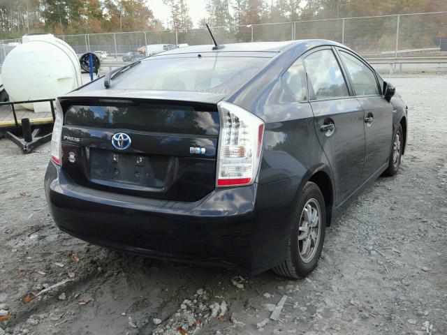 JTDKN3DU1A0077857 - 2010 TOYOTA PRIUS BLACK photo 4