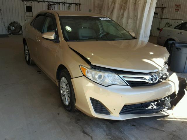 4T1BF1FK7CU009969 - 2012 TOYOTA CAMRY GOLD photo 1