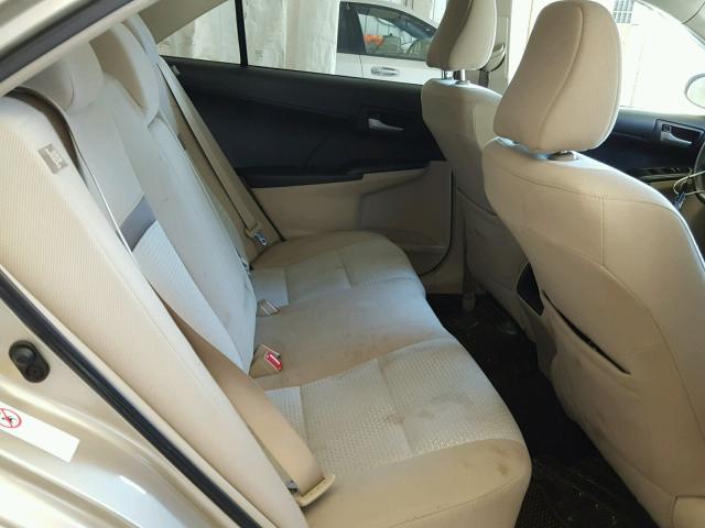 4T1BF1FK7CU009969 - 2012 TOYOTA CAMRY GOLD photo 6