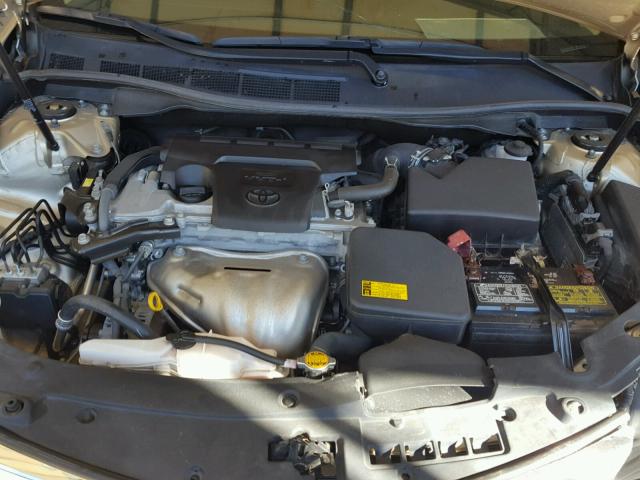 4T1BF1FK7CU009969 - 2012 TOYOTA CAMRY GOLD photo 7