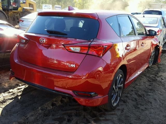 JTNKARJE3GJ517345 - 2016 TOYOTA SCION IM RED photo 4