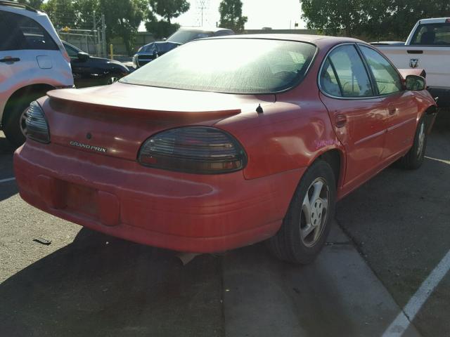 1G2WJ52K4XF298020 - 1999 PONTIAC GRAND PRIX RED photo 4