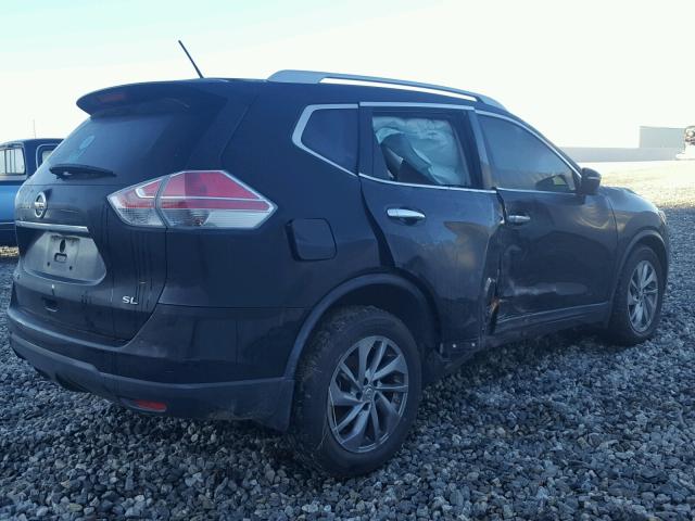 5N1AT2MT4FC891182 - 2015 NISSAN ROGUE S BLACK photo 4