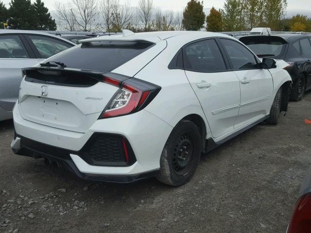SHHFK7G43HU302156 - 2017 HONDA CIVIC SPOR WHITE photo 4