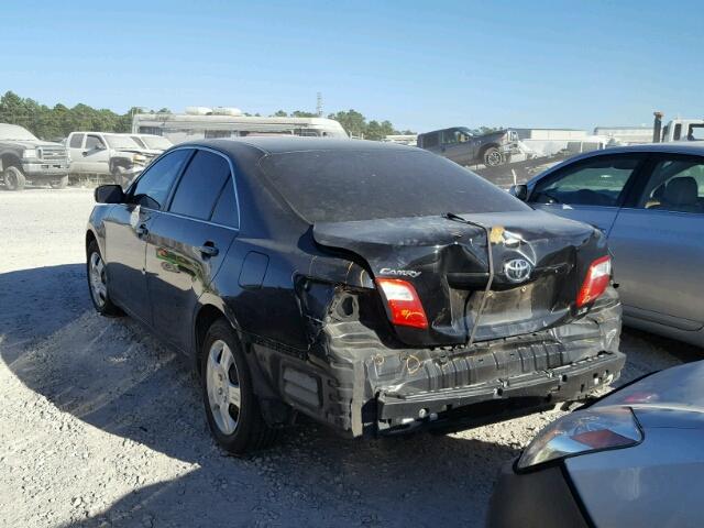 4T1BE46K39U348807 - 2009 TOYOTA CAMRY BASE BLACK photo 3
