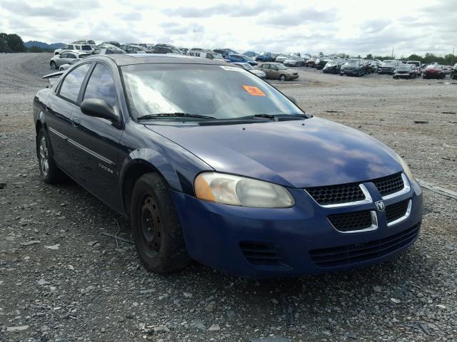 1B3AJ56U71N536975 - 2001 DODGE STRATUS ES BLUE photo 1