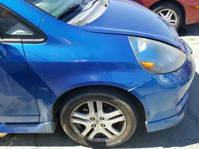 JHMGD38657S011408 - 2007 HONDA FIT S 蓝色 照片 9