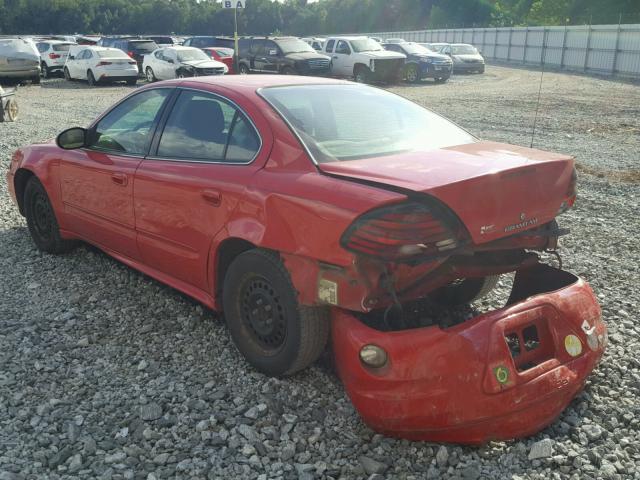 1G2NF52F14M618627 - 2004 PONTIAC GRAND AM S RED photo 3
