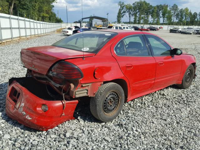 1G2NF52F14M618627 - 2004 PONTIAC GRAND AM S RED photo 4