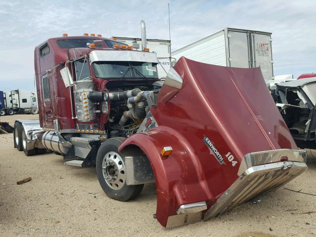 1XKWDB9XX1J874284 - 2001 KENWORTH CONSTRUCTI MAROON photo 1