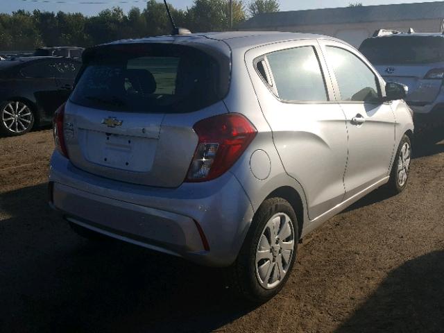 KL8CB6SA3JC422594 - 2018 CHEVROLET SPARK LS SILVER photo 4