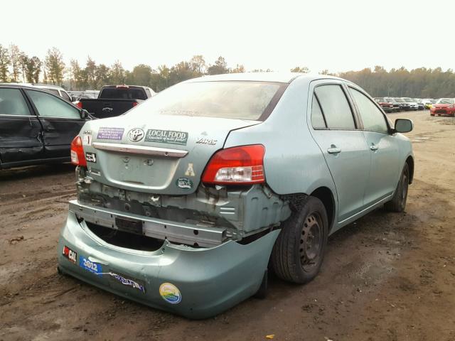 JTDBT923471045698 - 2007 TOYOTA YARIS GREEN photo 4