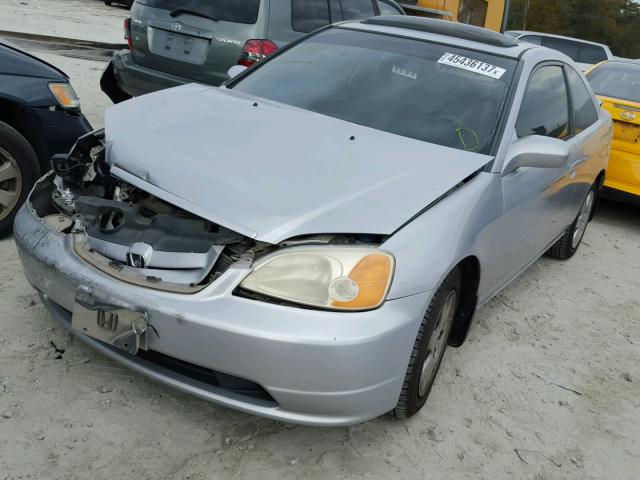 1HGEM21901L098824 - 2001 HONDA CIVIC SI SILVER photo 2