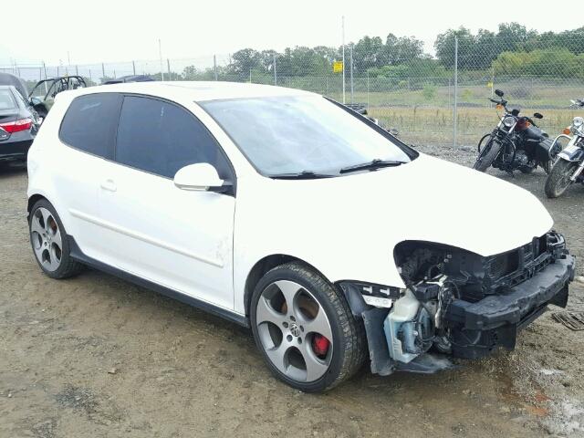 WVWEV71K46W079260 - 2006 VOLKSWAGEN NEW GTI WHITE photo 1