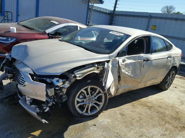 3FA6P0G72HR141274 - 2017 FORD FUSION S GOLD photo 9