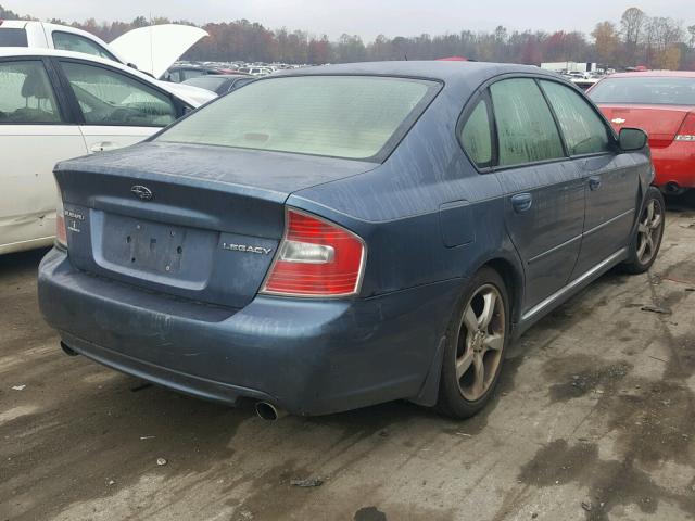 4S3BL626167202253 - 2006 SUBARU LEGACY 2.5 BLUE photo 4