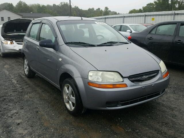 KL1TD66608B125488 - 2008 CHEVROLET AVEO BASE Szary zdjęcie 1