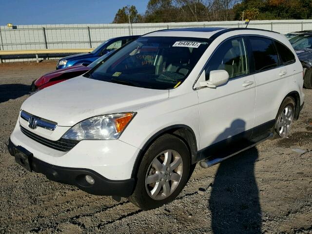 JHLRE48798C062981 - 2008 HONDA CR-V EXL WHITE photo 2