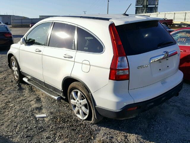 JHLRE48798C062981 - 2008 HONDA CR-V EXL WHITE photo 3