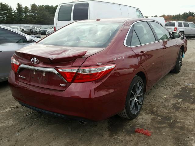 4T1BF1FK4HU666221 - 2017 TOYOTA CAMRY LE RED photo 4