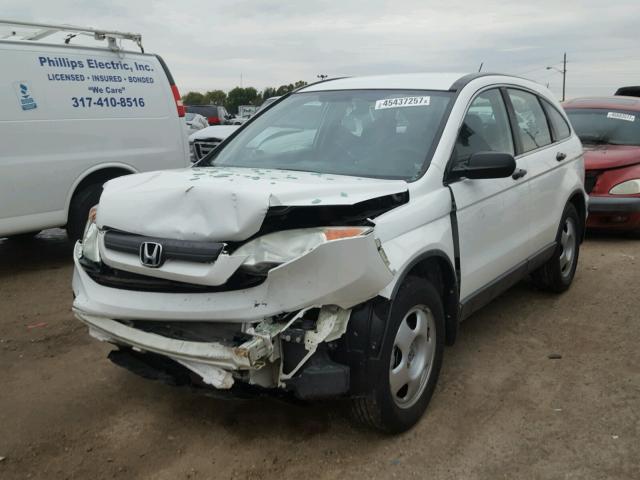 5J6RE48307L010447 - 2007 HONDA CR-V LX WHITE photo 2