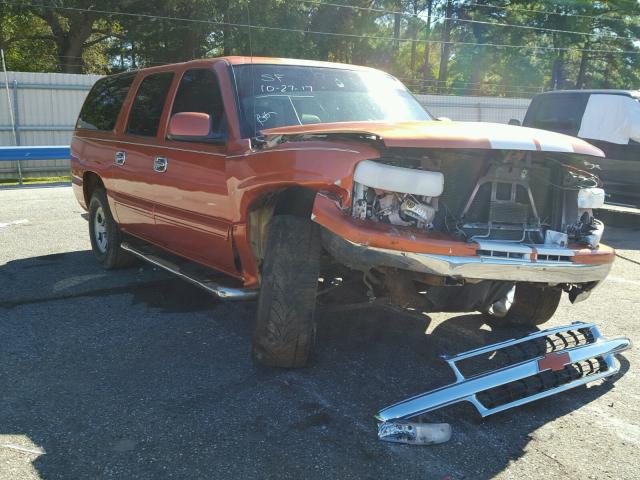 1GNEC16T51J252110 - 2001 CHEVROLET SUBURBAN C ORANGE photo 1