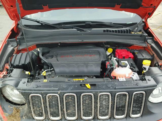 ZACCJBAB4JPH07958 - 2018 JEEP RENEGADE S Նարնջագույն լուսանկար 7