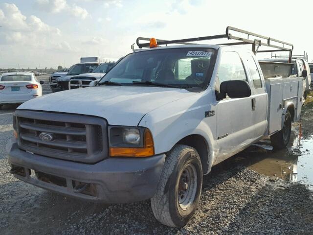 3FTNX20F91MA08629 - 2001 FORD F250 SUPER WHITE photo 2