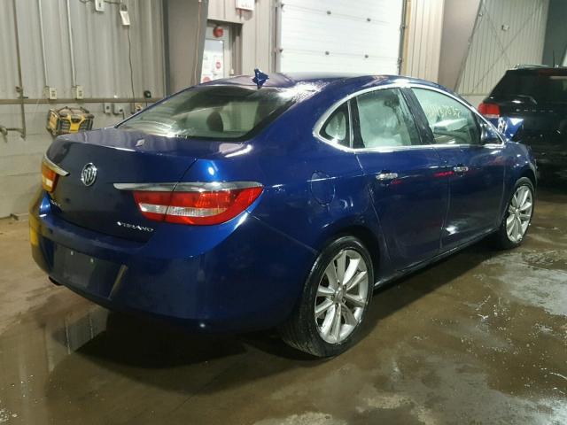 1G4PP5SK4E4114570 - 2014 BUICK VERANO BLUE photo 4