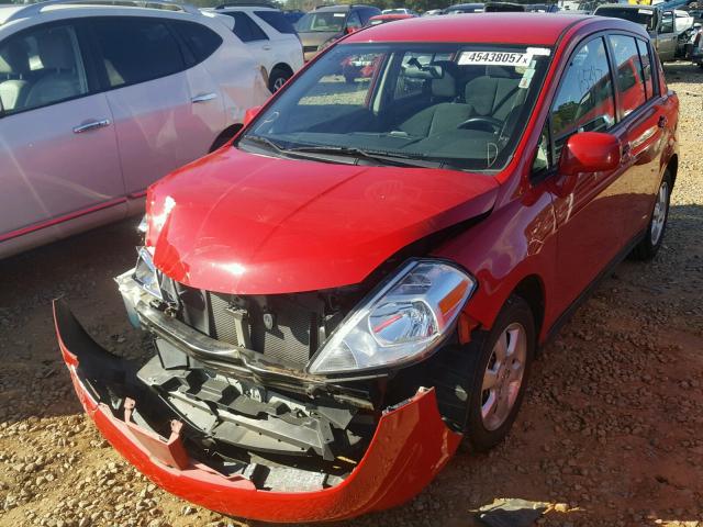 3N1BC1CP0CK248182 - 2012 NISSAN VERSA S RED photo 2