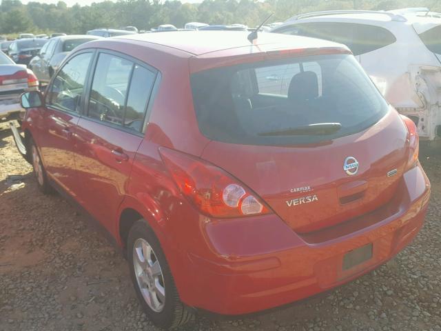 3N1BC1CP0CK248182 - 2012 NISSAN VERSA S RED photo 3